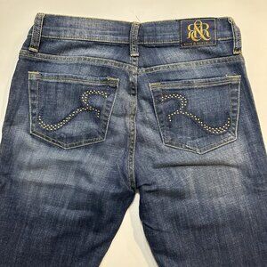 Rock & Republic Kasandra Stud R Logo on Back Pockets Size 4